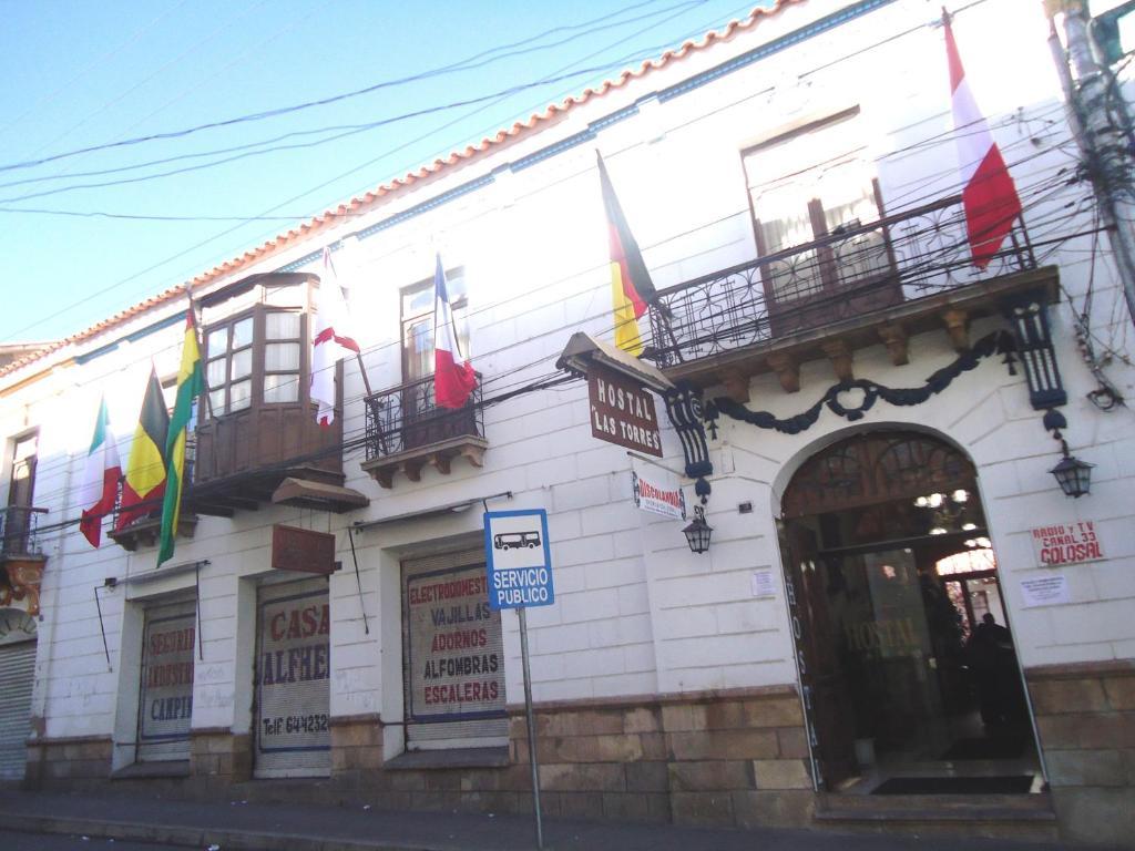 Las Torres Hostal Sucre Exteriör bild